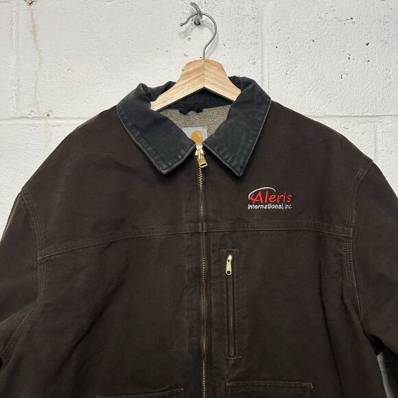 Vintage Carhartt Sherpa-Lined Ridge Jacket “Dark Brown” C61 - Picture 3 of 13